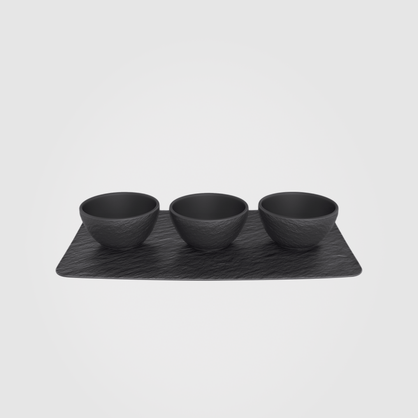 Villeroy & Boch Manufacture Rock Dip Bowl Set 4-Piece