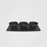 Villeroy & Boch Manufacture Rock Dip Bowl Set 4-Piece