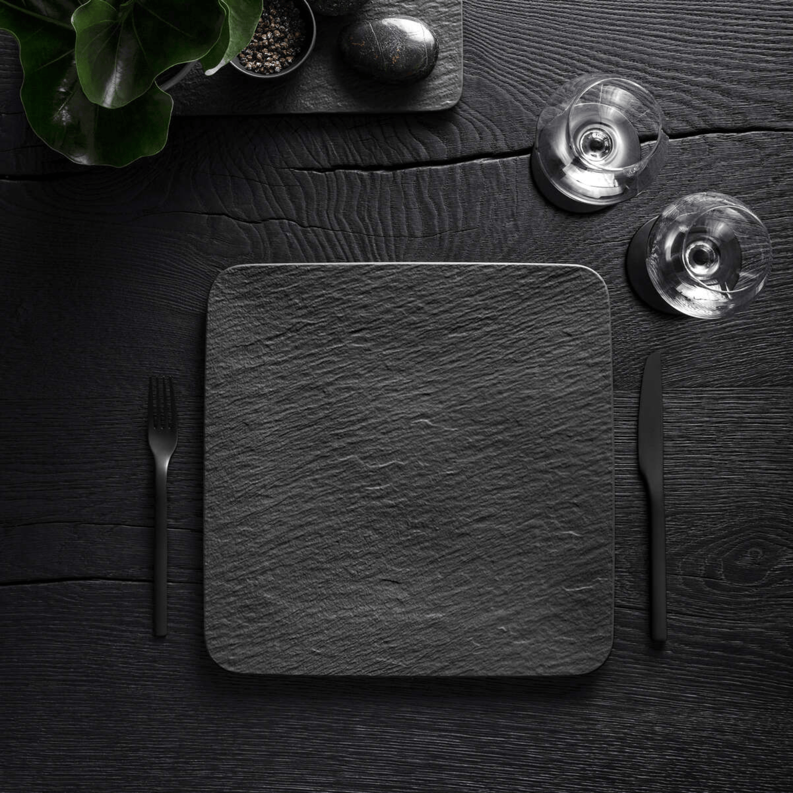 Villeroy & Boch Manufacture Rock Square Serving Plate