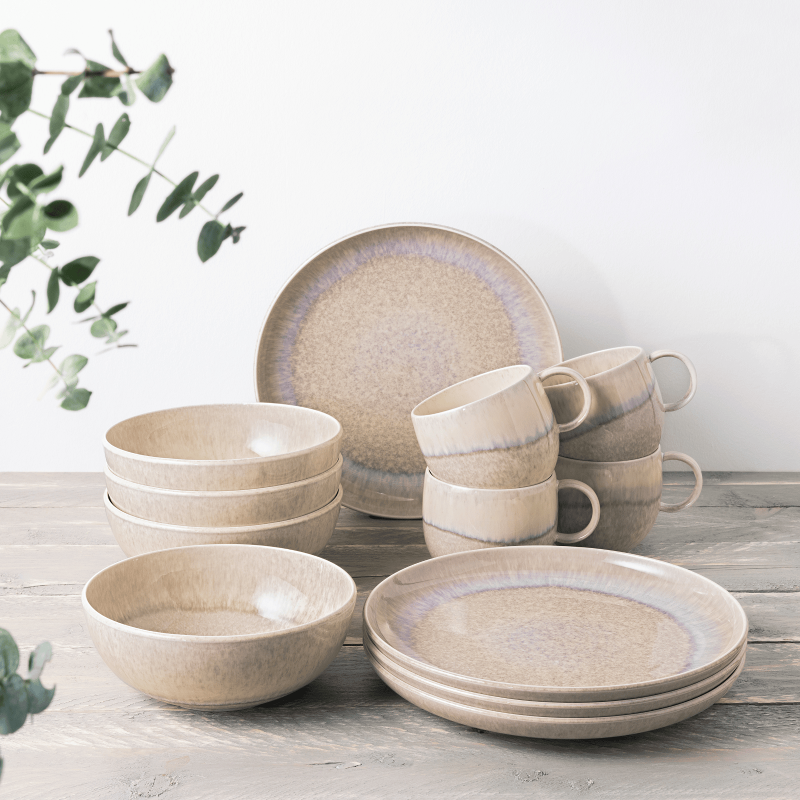 Villeroy & Boch Perlemor Sand Breakfast Set 12-Piece