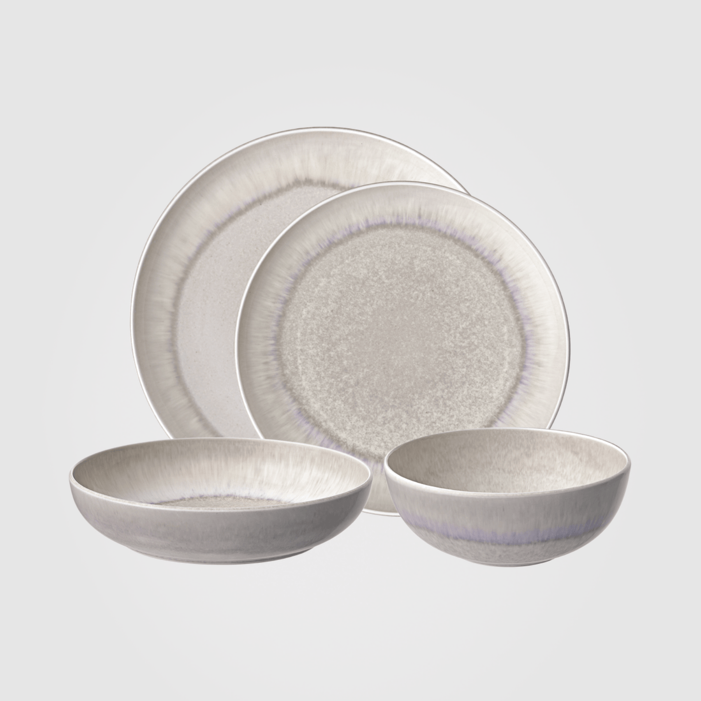 Villeroy & Boch Perlemor Sand Dinner Set for One 4-Piece