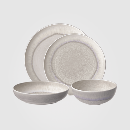 Villeroy & Boch Perlemor Sand Dinner Set for One 4-Piece