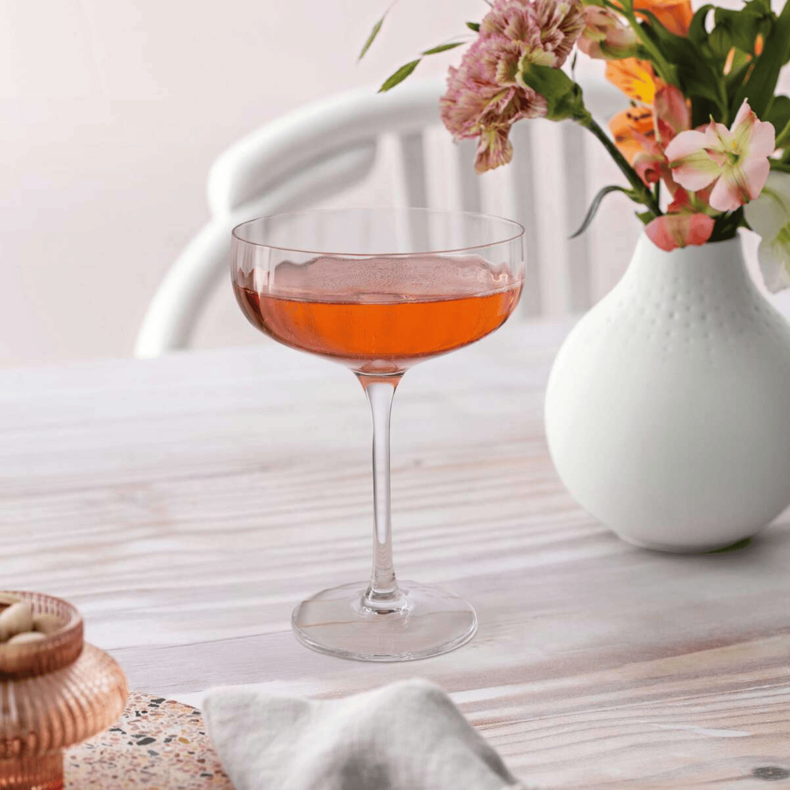 Villeroy & Boch Rose Garden Champagne Coupe Set 4-Piece