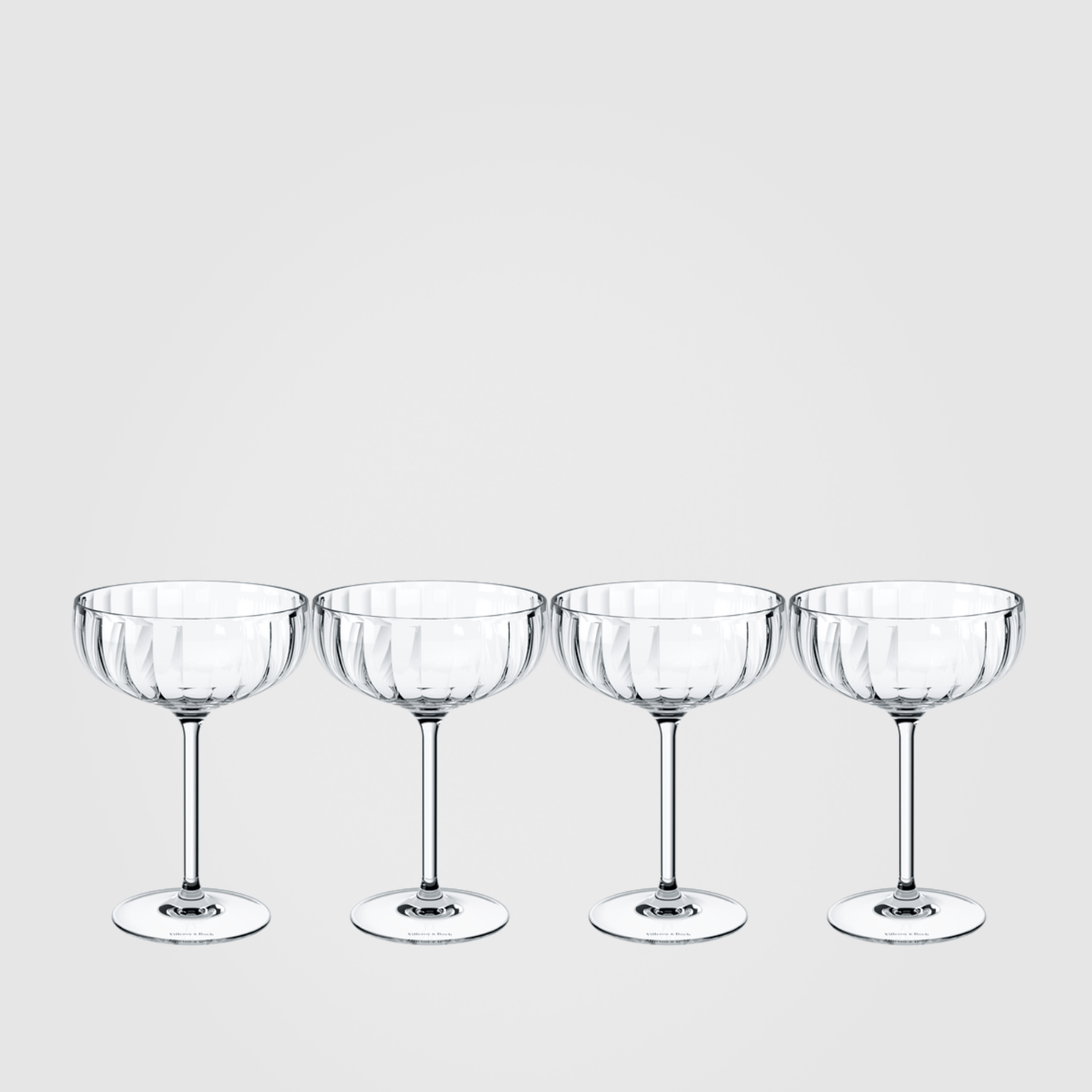 Villeroy & Boch Rose Garden Champagne Coupe Set 4-Piece