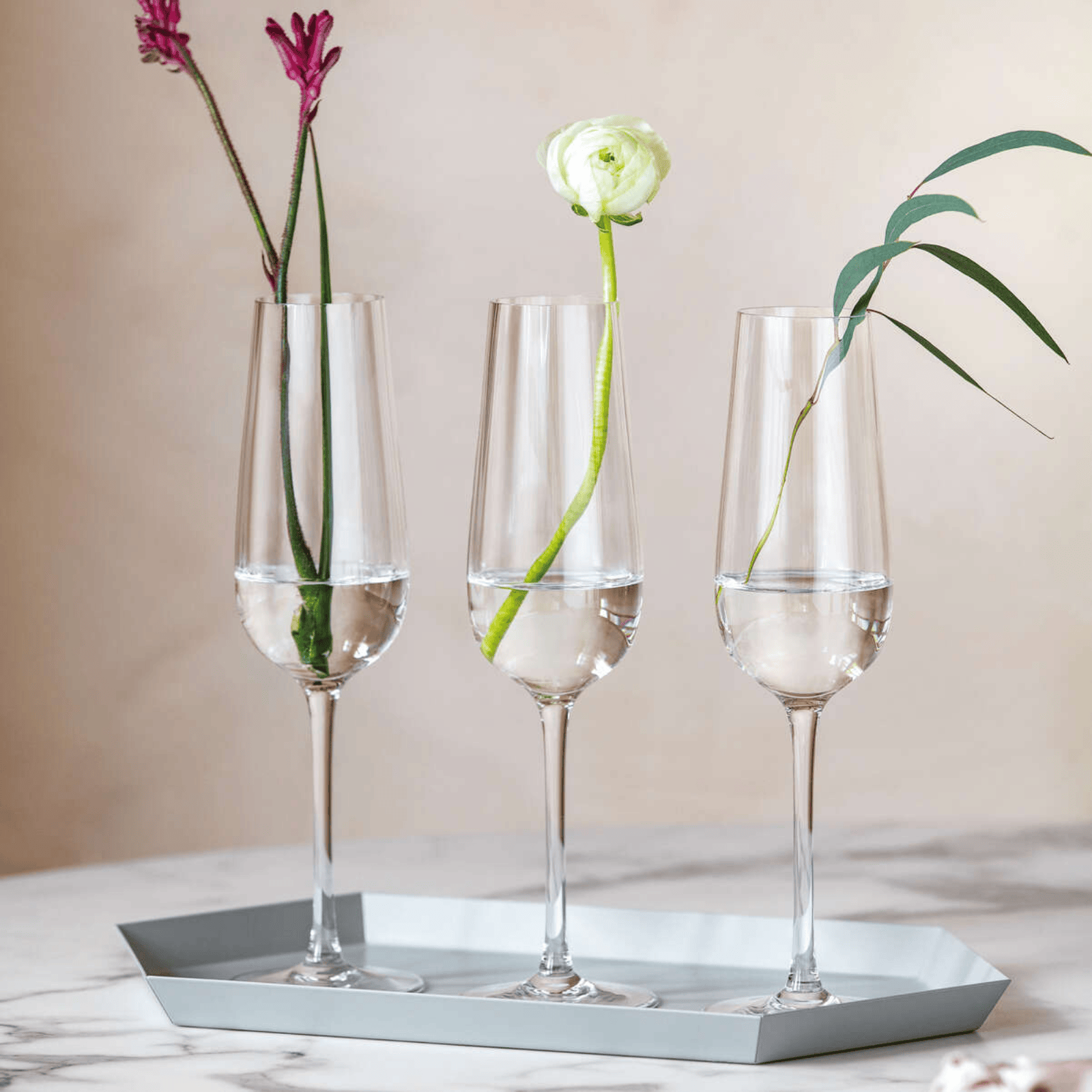 Villeroy & Boch Rose Garden Champagne Flute Set 4-Piece