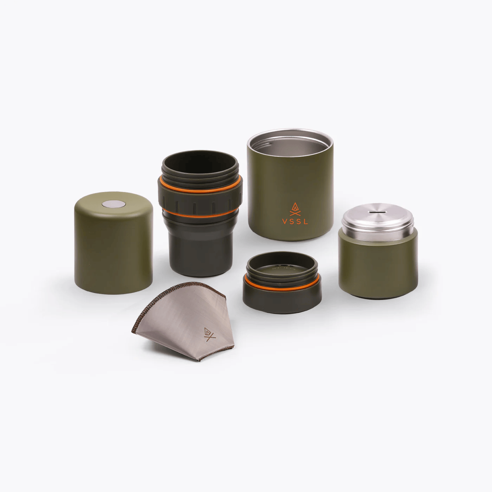 VSSL Nest Pour Over Coffee Kit Deep Moss