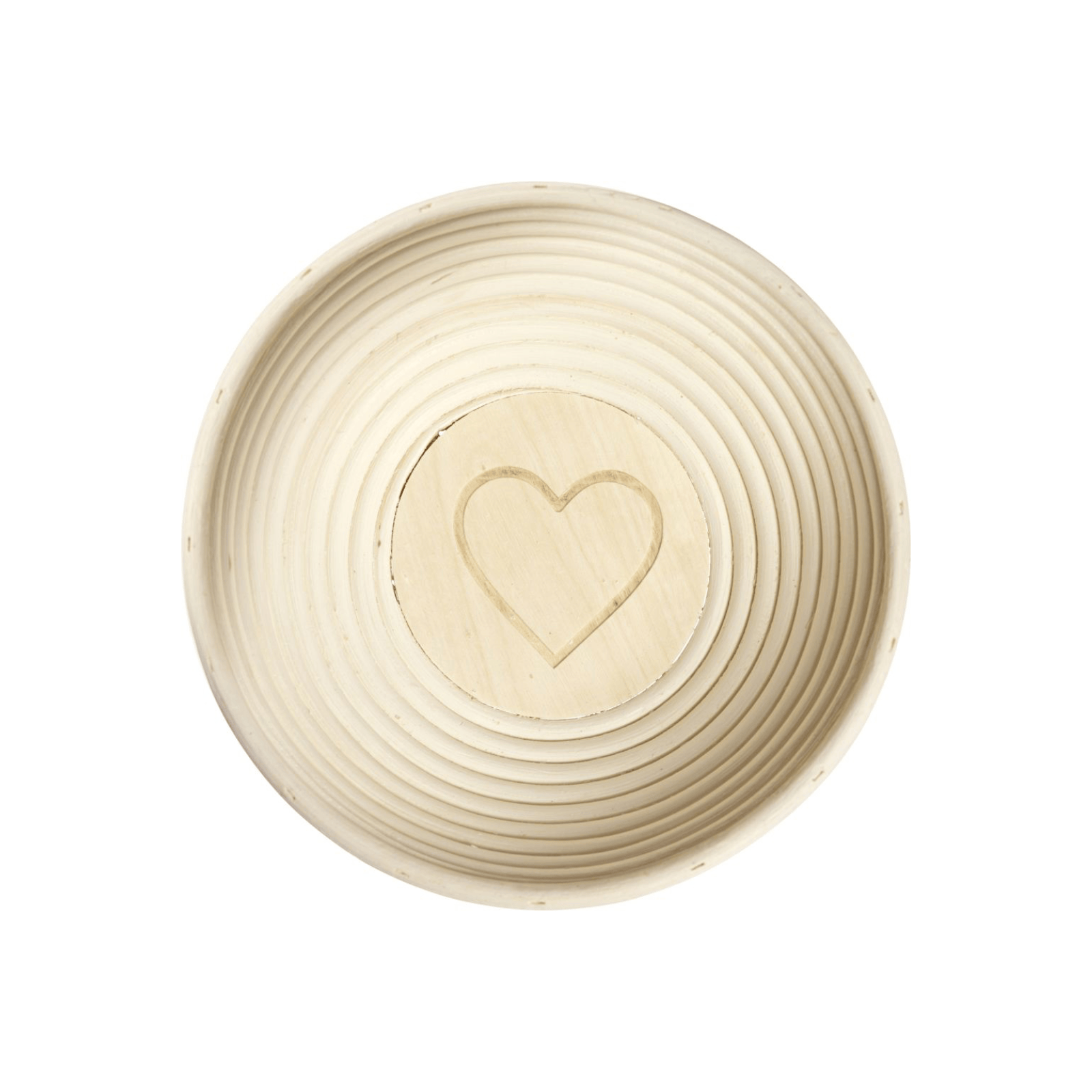 Westmark Bread Proving Basket Round with Heart & Cover