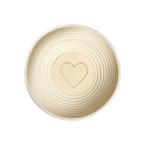 Westmark Bread Proving Basket Round with Heart & Cover