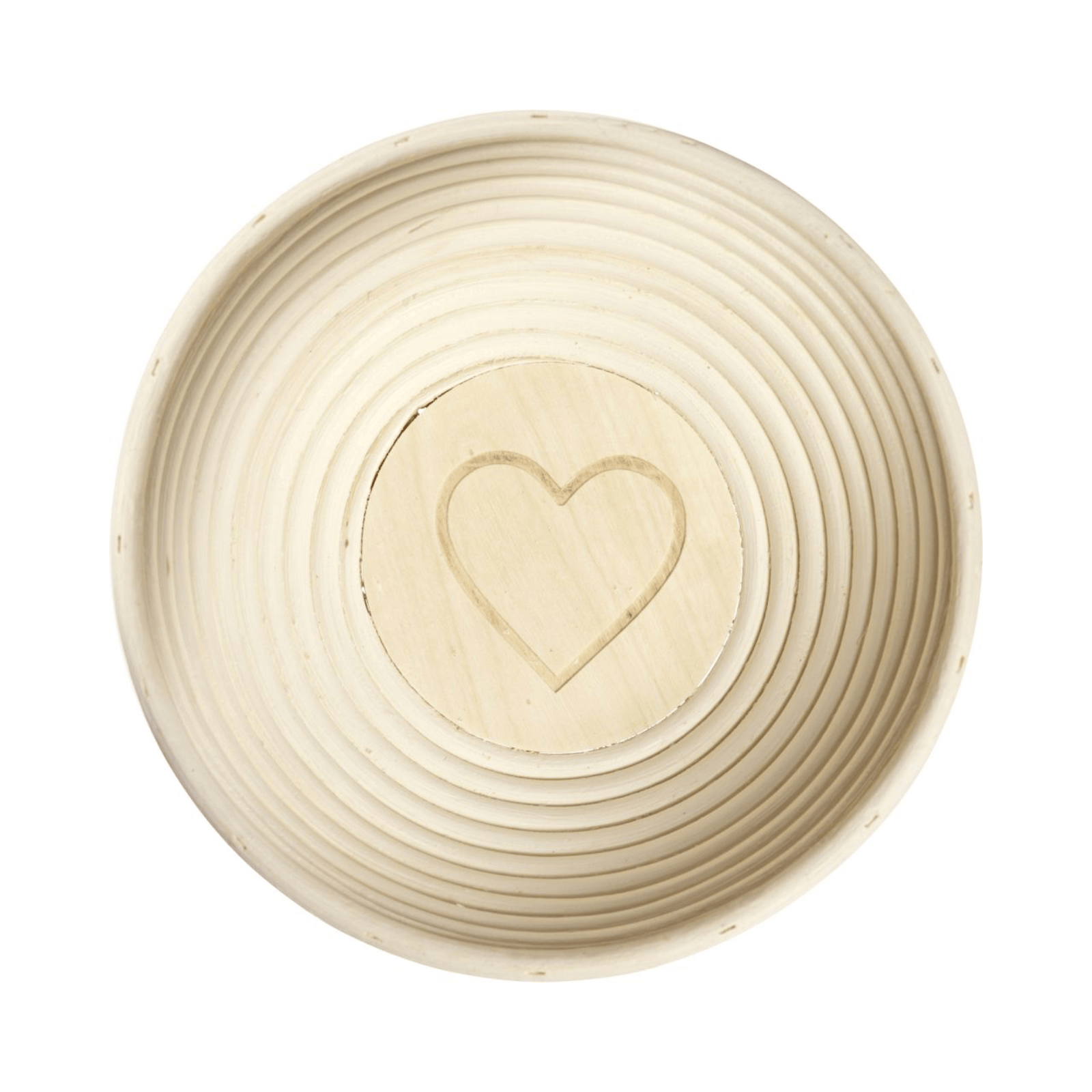 Westmark Bread Proving Basket Round with Heart & Cover