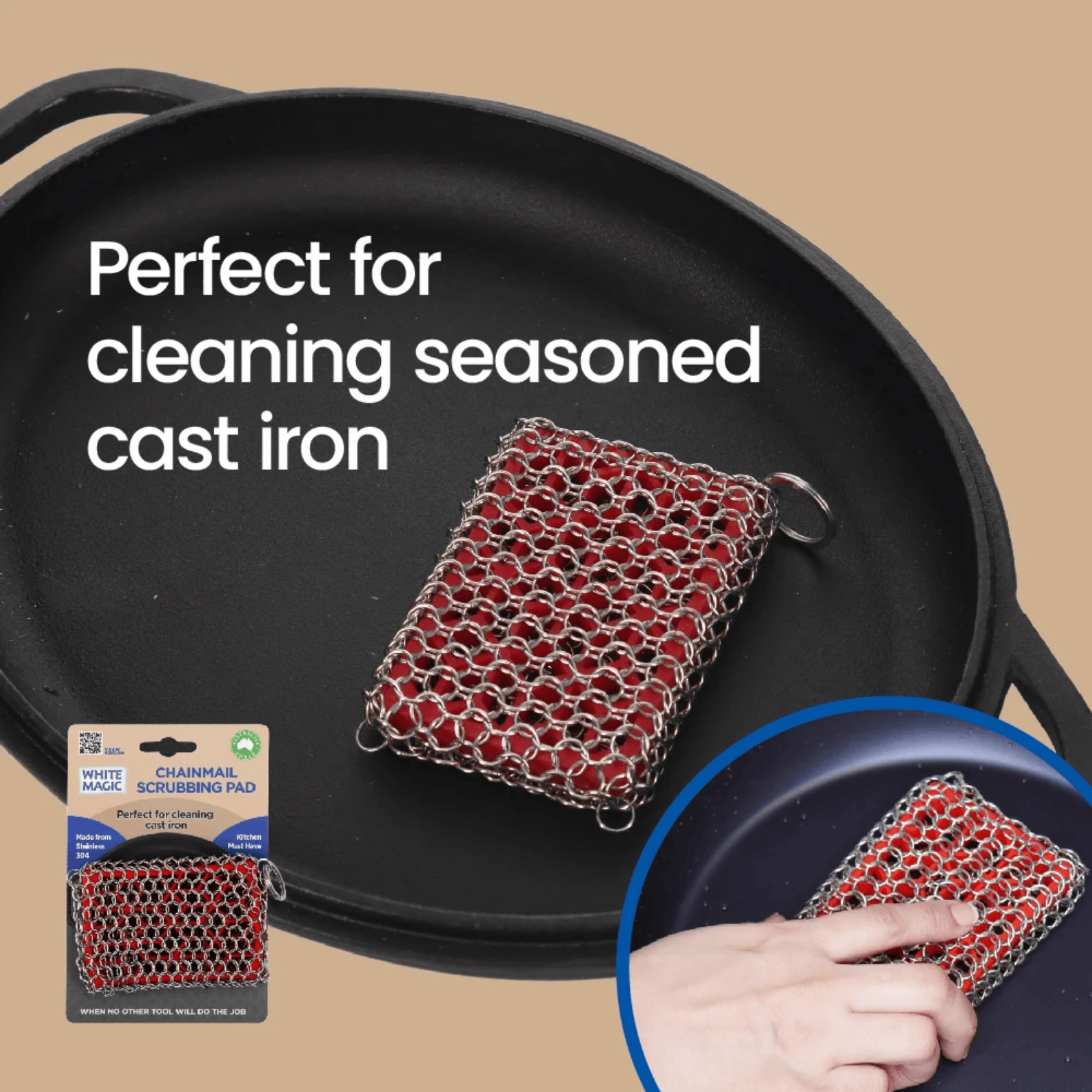 White Magic Chainmail Scrubbing Pad