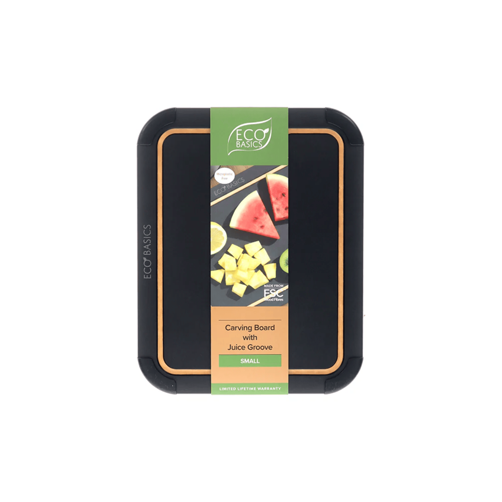 White Magic Eco Basics Sage Carving Board 30cm x 23.5cm Black