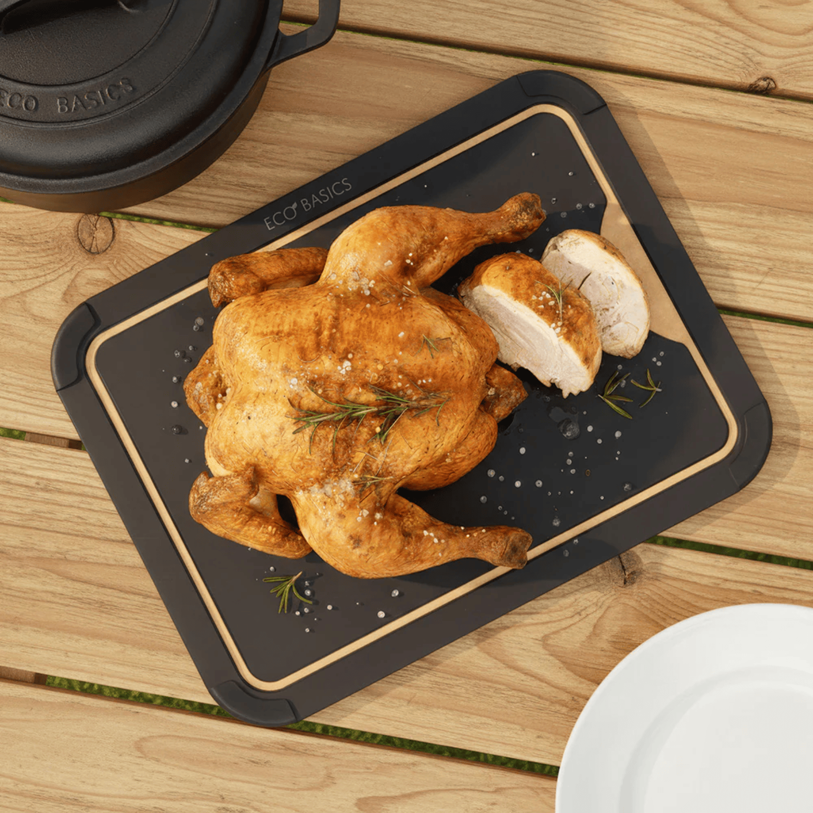 White Magic Eco Basics Sage Carving Board 37cm x 27.5cm Black