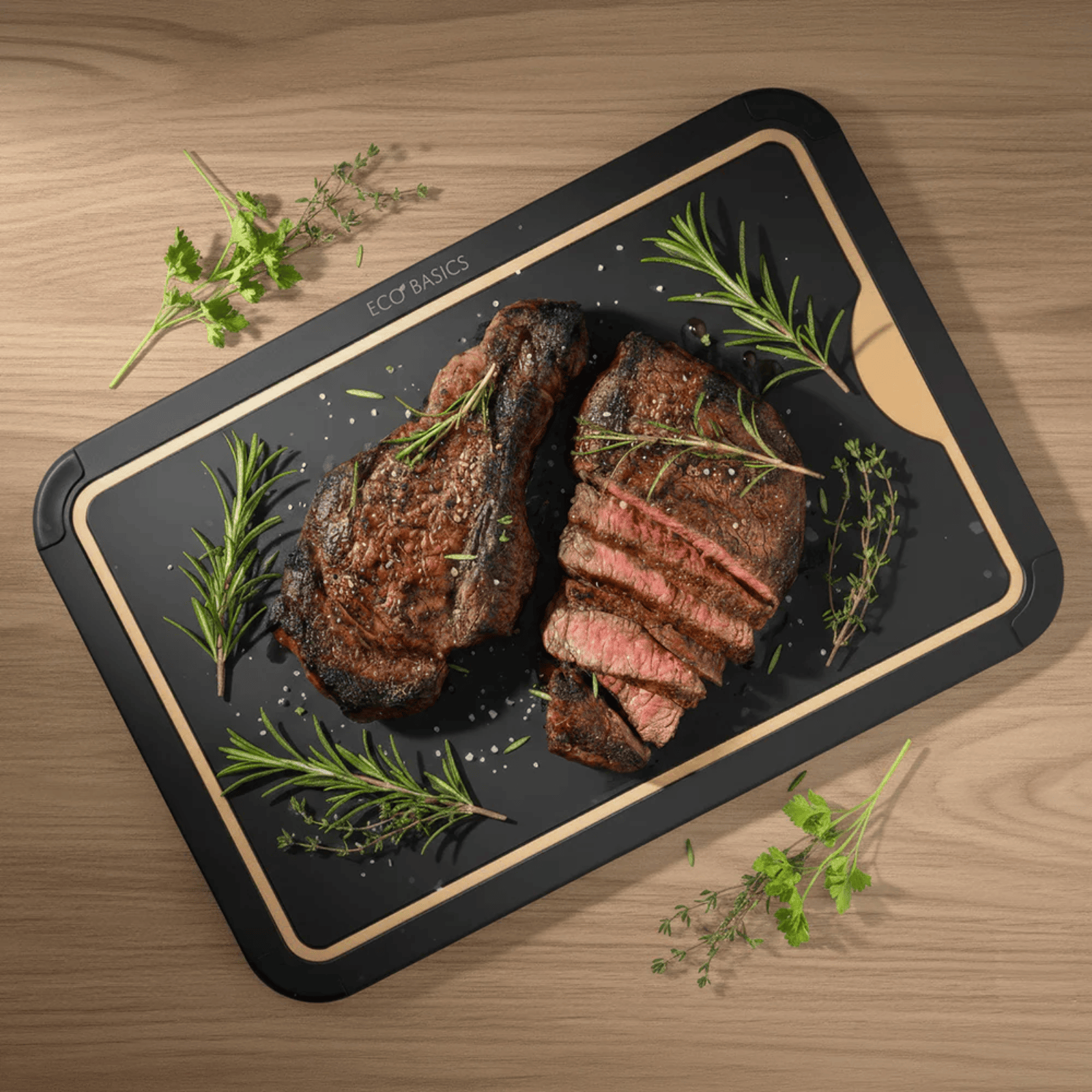 White Magic Eco Basics Sage Carving Board 44cm x 32.5cm Black