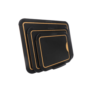 White Magic Eco Basics Sage Carving Board Set 4-Piece Black
