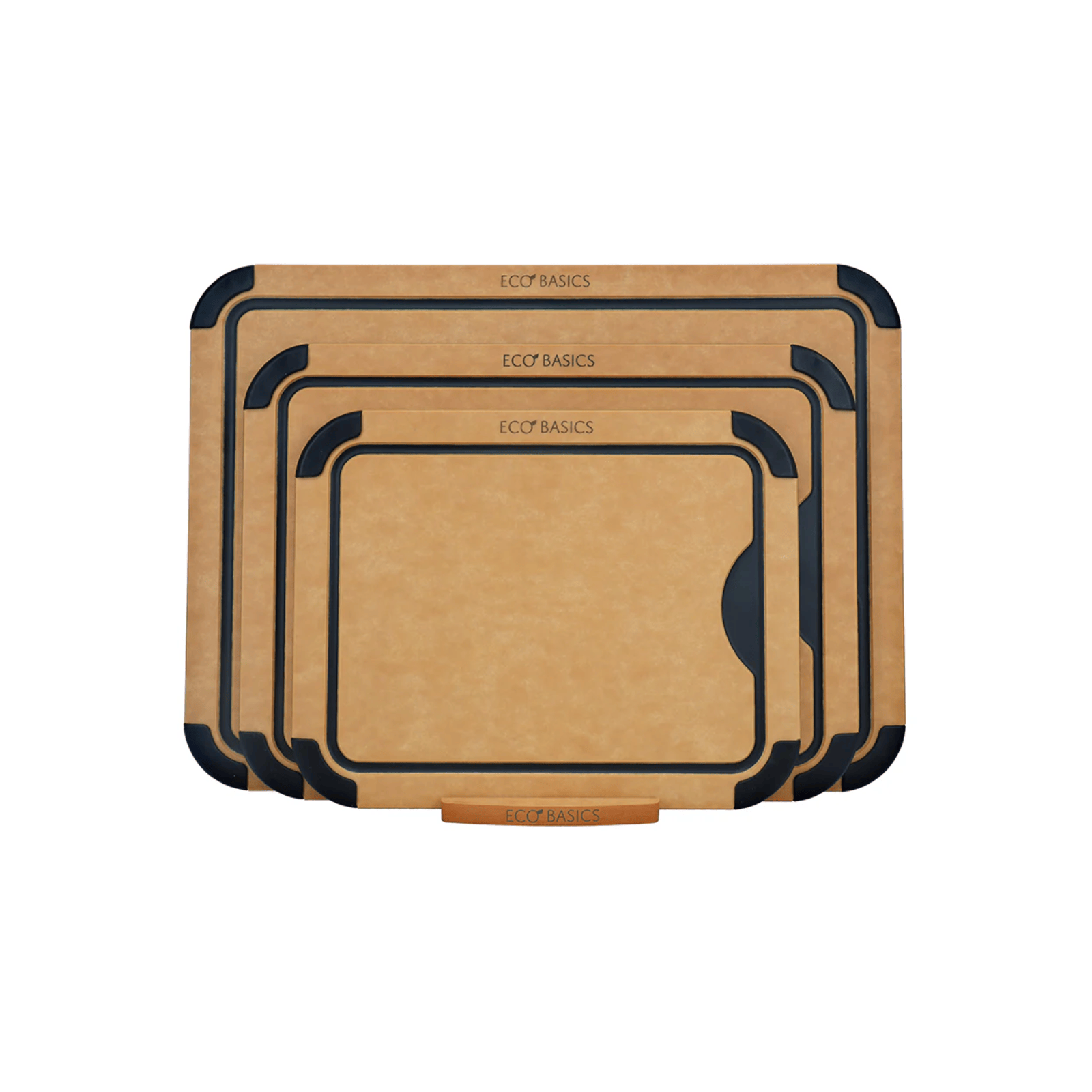 White Magic Eco Basics Sage Carving Board Set 4-Piece Natural