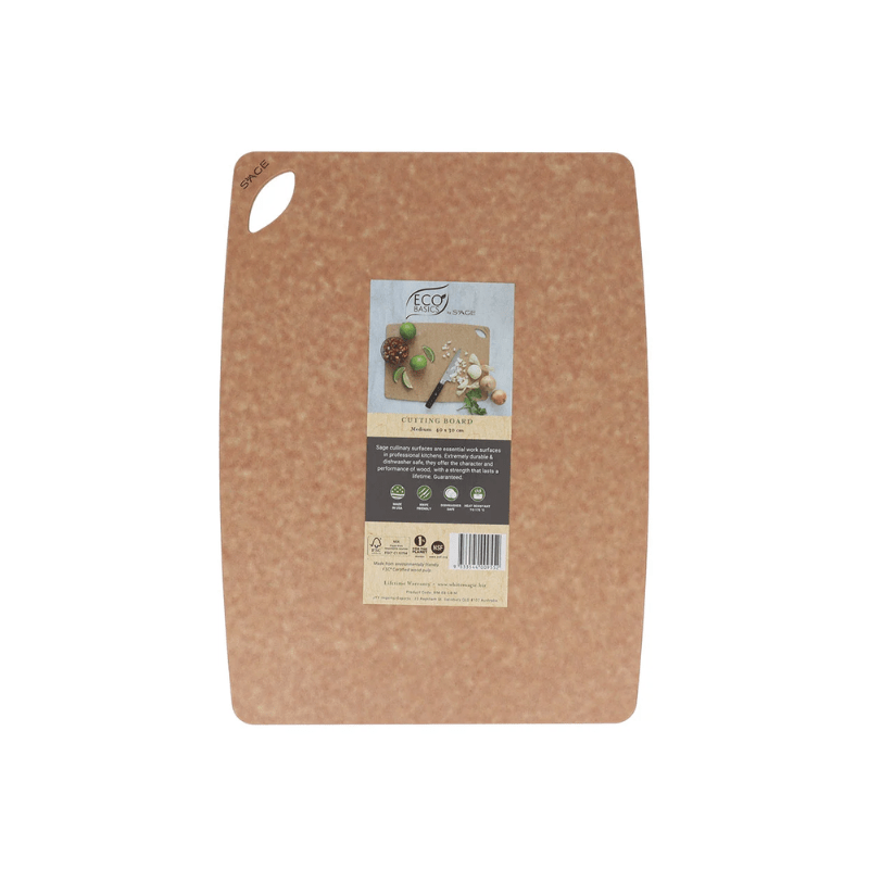 White Magic Eco Basics Sage Cutting Board 40cm x 30cm Natural