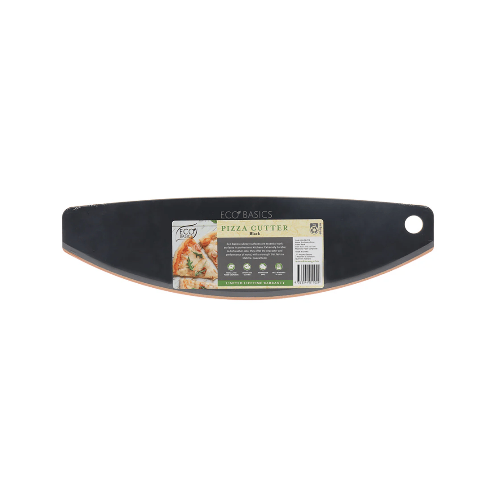 White Magic Eco Basics Sage Pizza Cutter Black