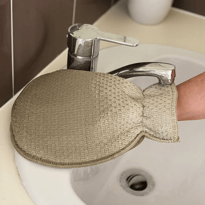 White Magic Eco Cloth Bathroom Glove Pebble The Homestore Auckland