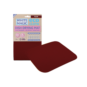 White Magic Eco Cloth Dish Drying Mat Plum