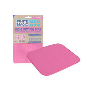 White Magic Eco Cloth Dish Drying Mat Rose