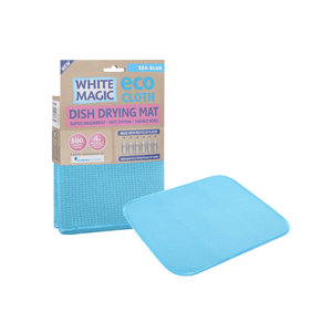 White Magic Eco Cloth Dish Drying Mat Sea Blue