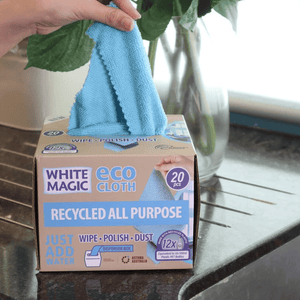 White Magic Eco Cloth Recycled All Purpose Cloth 20-Piece