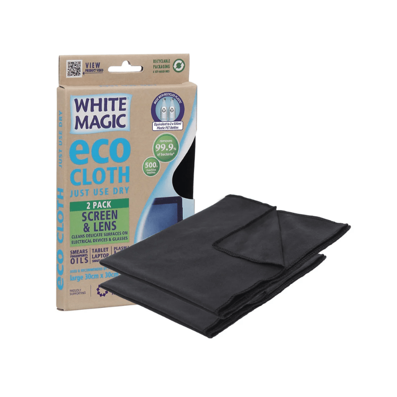 White Magic Eco Cloth Screen & Lens 2-Pack