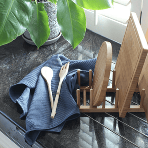 White Magic Eco Cloth Tea Towel Denim