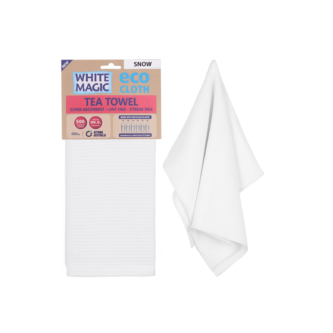 White Magic Eco Cloth Tea Towel Snow