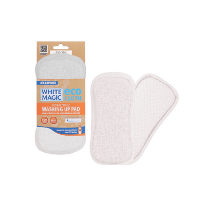 White Magic Eco Cloth Washing Up Pad Snow