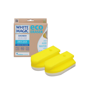 White Magic Eco Eraser Shower Eraser Sponge Refill 2-Pack