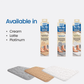 White Magic Non-Slip Shower Mat River Stone Regular Cream