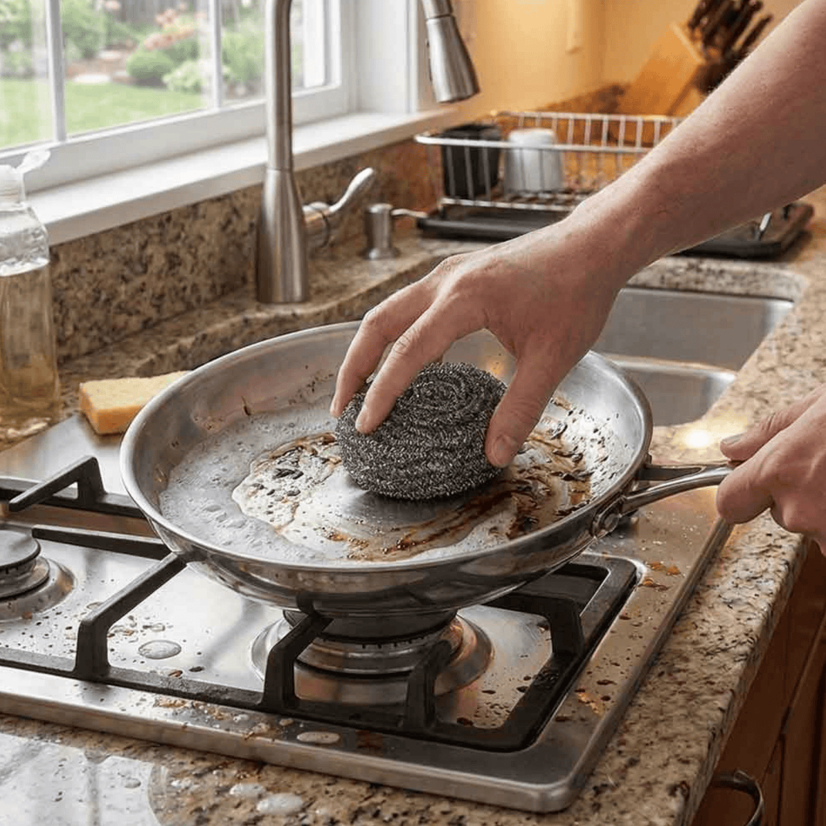 White Magic Stainless Steel Scourer 6-Pack