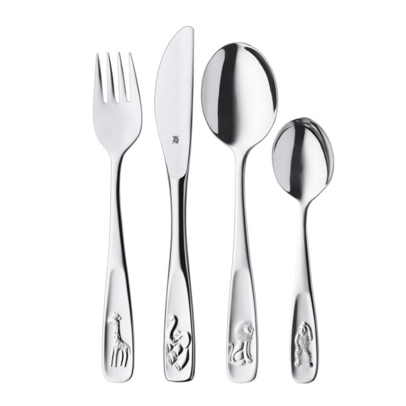 WMF Children's Animals Cutlery Set 4-Piece