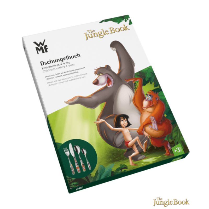 WMF Children's Disney Jungle Book Cutlery Set 4-Piece