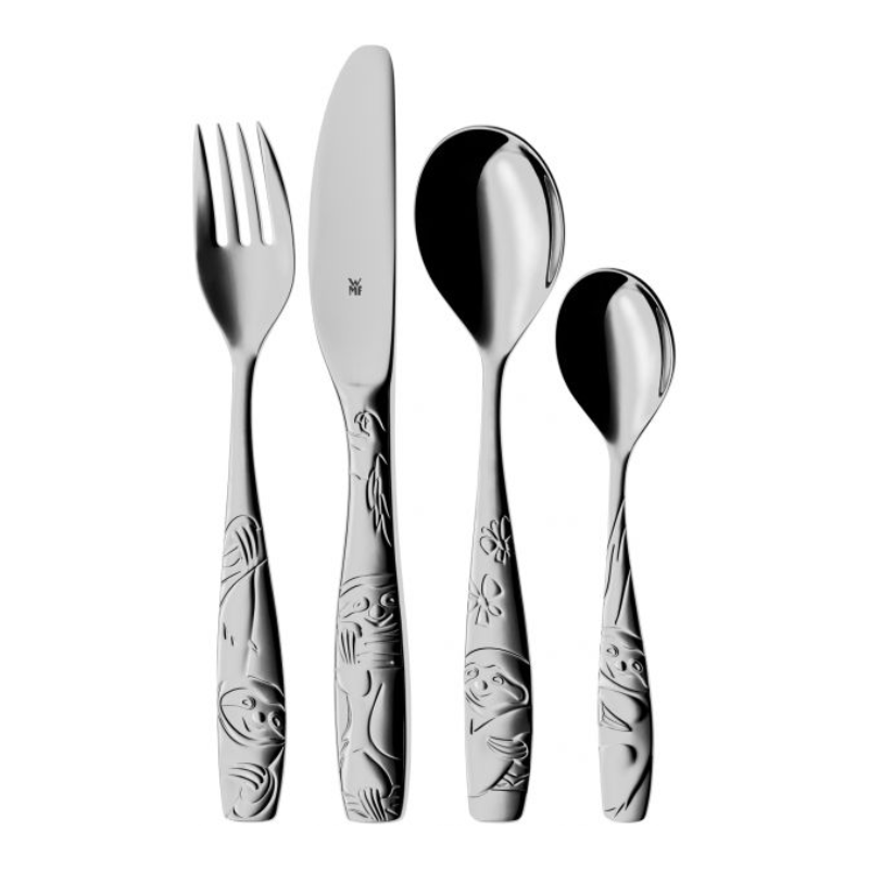 WMF Children's Sloth Cutlery Set 4-Piece