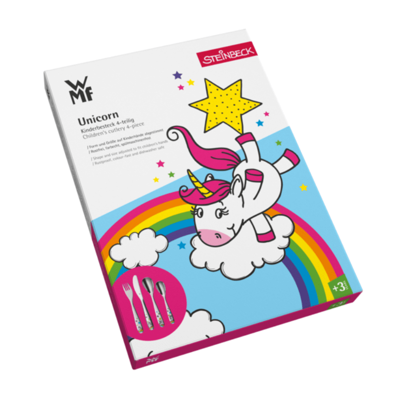 WMF Children's Unicorn Cutlery Set 4-Piece