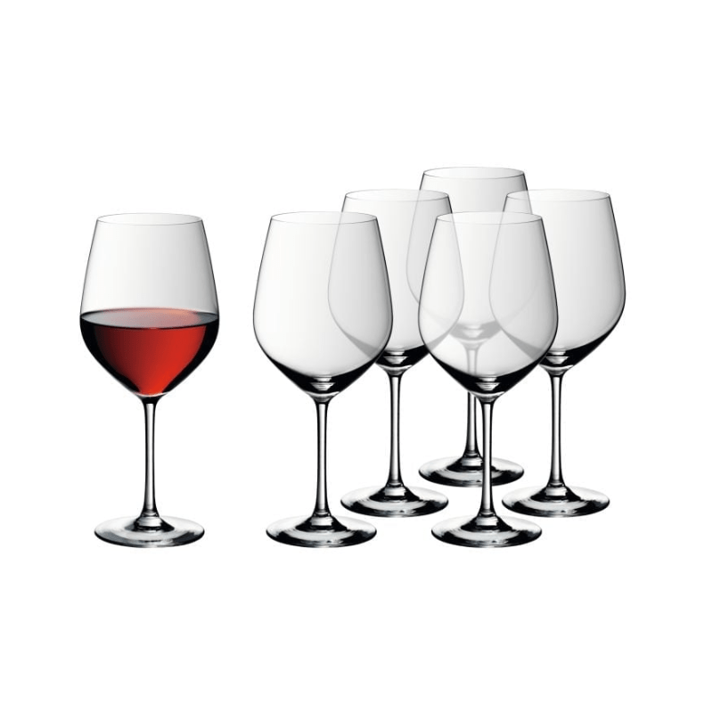 WMF EasyPlus Burgundy 700ml Set of 6 The Homestore Auckland