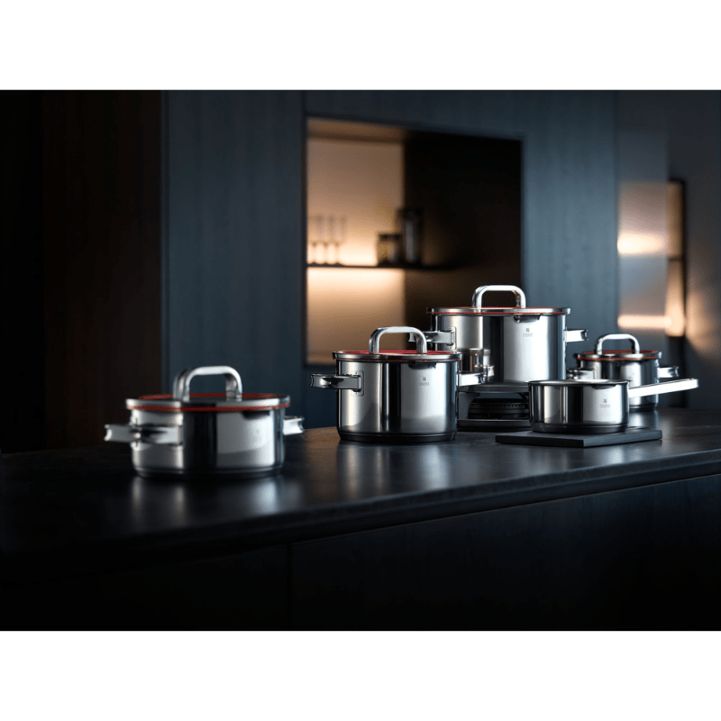 WMF Function 4 Red Cookware Set 4-Piece