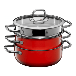 WMF Fusiontec Compact Red Cookware Set 3-Piece