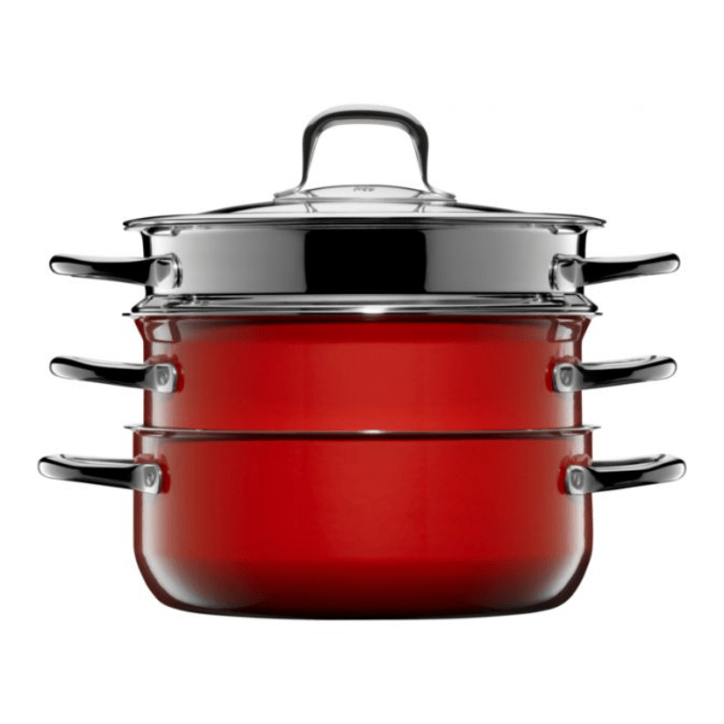 WMF Fusiontec Compact Red Cookware Set 3-Piece