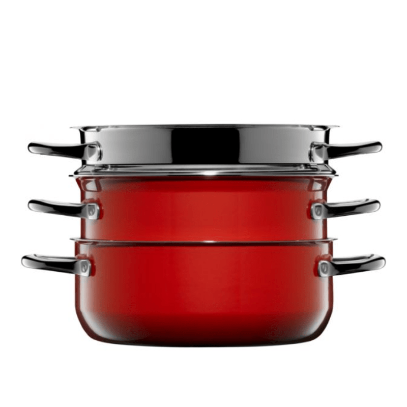 WMF Fusiontec Compact Red Cookware Set 3-Piece