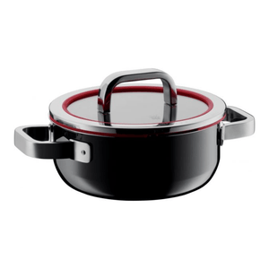 WMF Fusiontec Functional Black Low Casserole 20cm with Lid