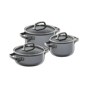 WMF Fusiontec Mineral Platinum Cookware Set 3-Piece The Homestore Auckland