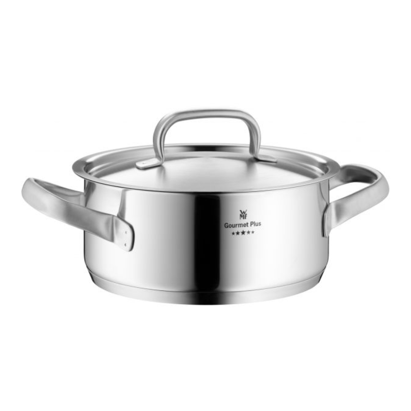 WMF Gourmet Plus Low Casserole 24cm + Lid The Homestore Auckland