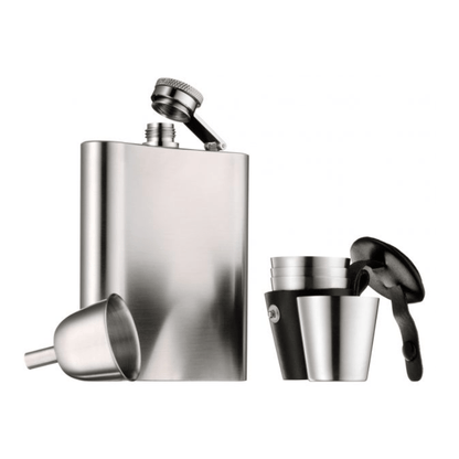 WMF Manhattan Hip Flask Set 6-Piece