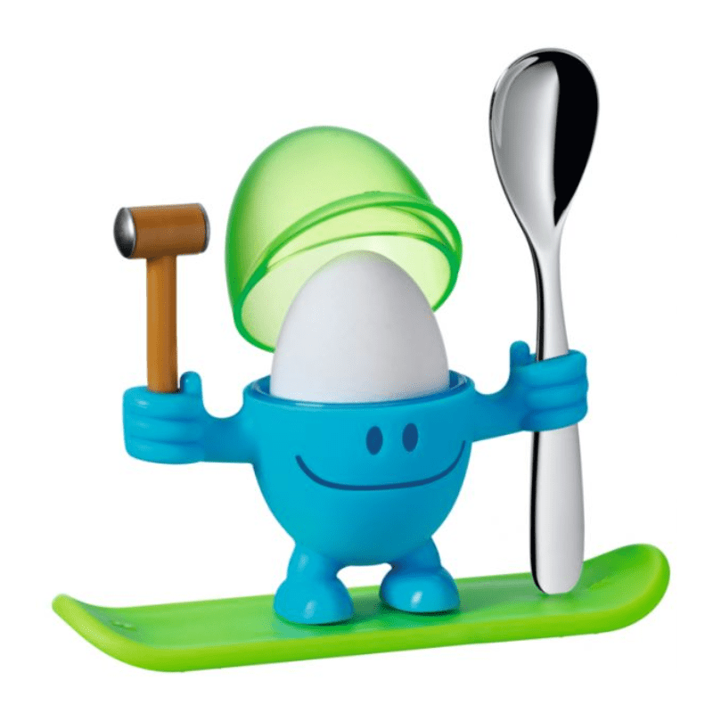 WMF McEgg Egg Cup with Spoon Set Blue