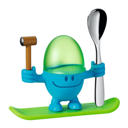 WMF McEgg Egg Cup with Spoon Set Blue