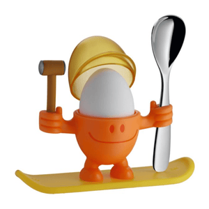 WMF McEgg Egg Cup with Spoon Set Orange