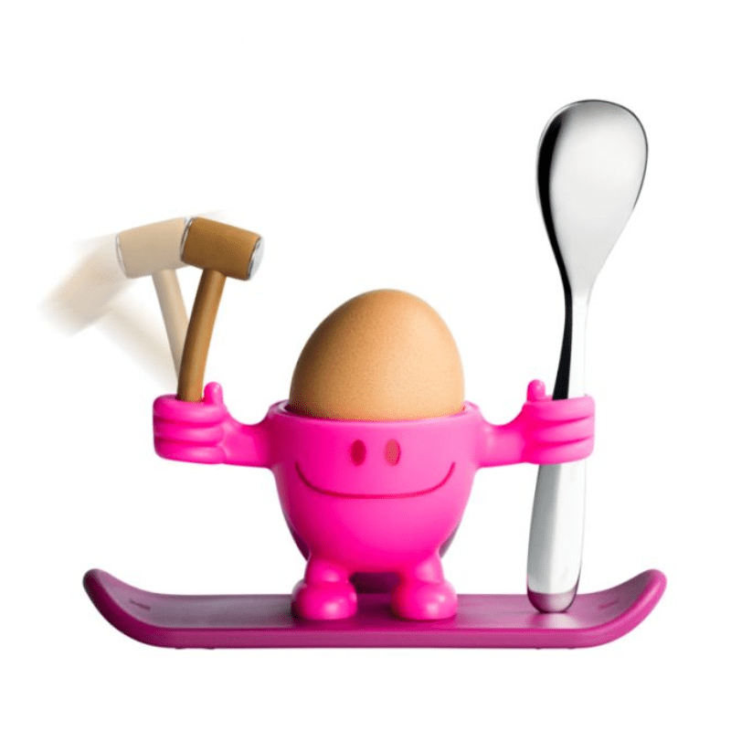 WMF McEgg Egg Cup with Spoon Set Pink